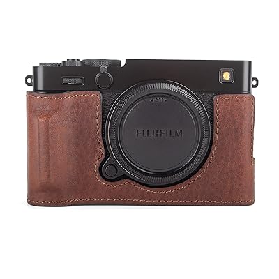 kinokoo X-E5入れもの、Fuji XE5/X-E5 デジタル写真機用 御前上等本革保護すること壜押しかぶせる レトロスタイル 富 その他-家電