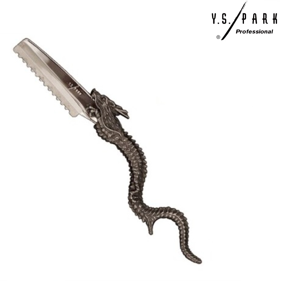 Y.S.PARK レザー ドラゴンレザー ダウンタイプ シルバー（銀古美） YSPARK YSパーク カットレザー レザーカット スタイリングレザー 剃刀 カミソリ ヘアカット ヘアデザイン