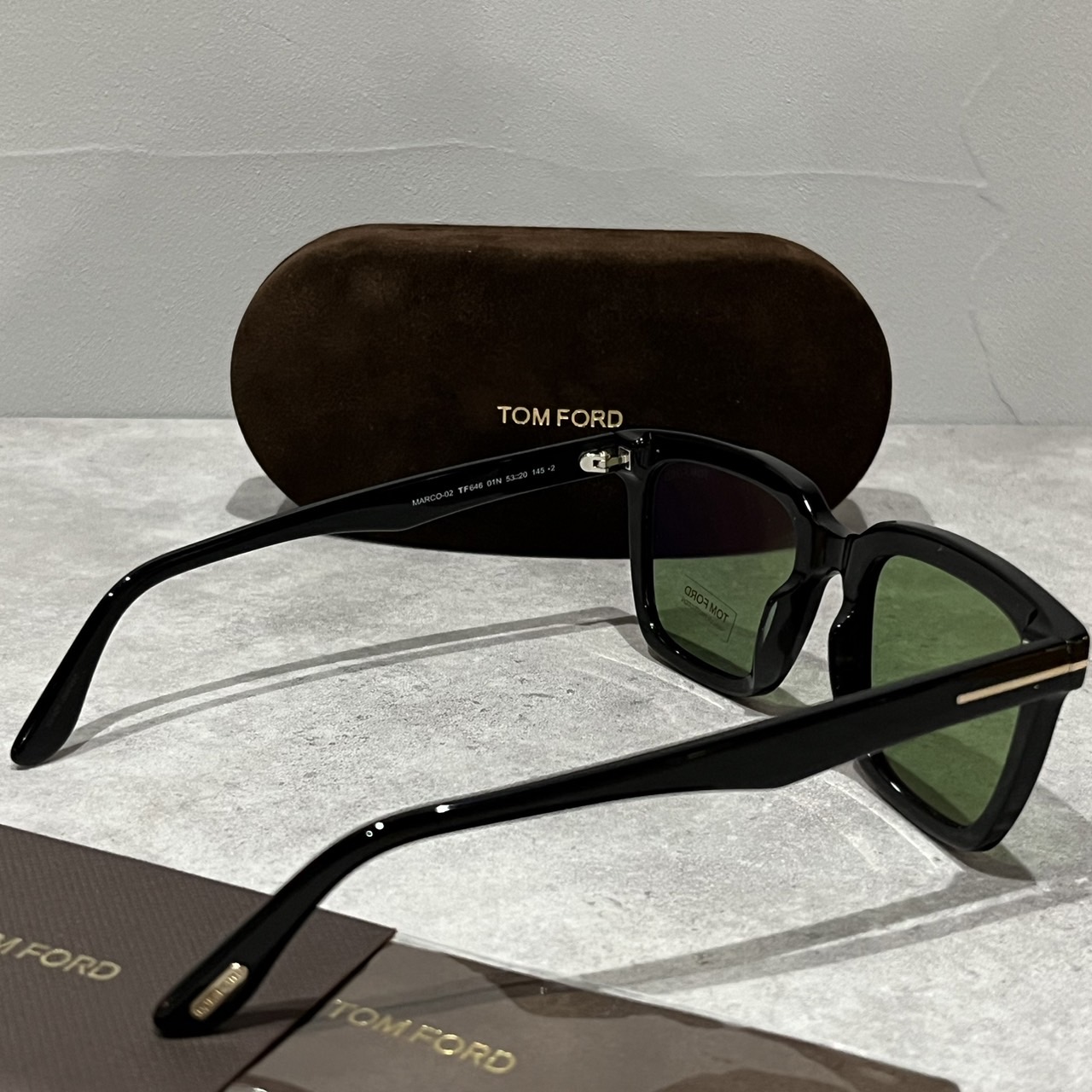 TOMFORD トムフォード TF646 FT646 01N フルリム ウェリントン