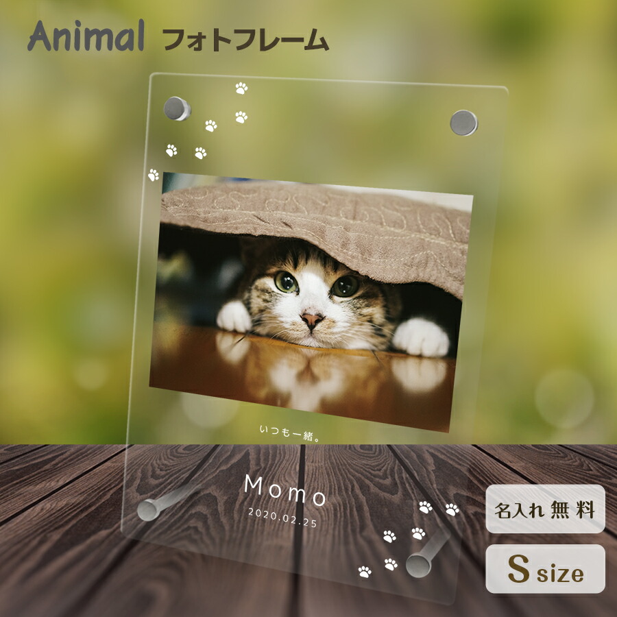 楽天市場】猫の写真立て シェード フォトフレーム 猫型