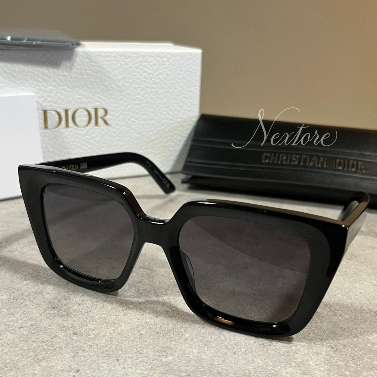 【海外直輸入USED品】【新古品・未使用品】DIOR ディオール DiorMidnight S1l 10A1 イタリア製 ブラック サングラス メガネ 眼鏡 メンズ レディース 伊達メガネ ビジネス 普段使い おしゃれ プレゼント ギフト クリスマス 送料無料