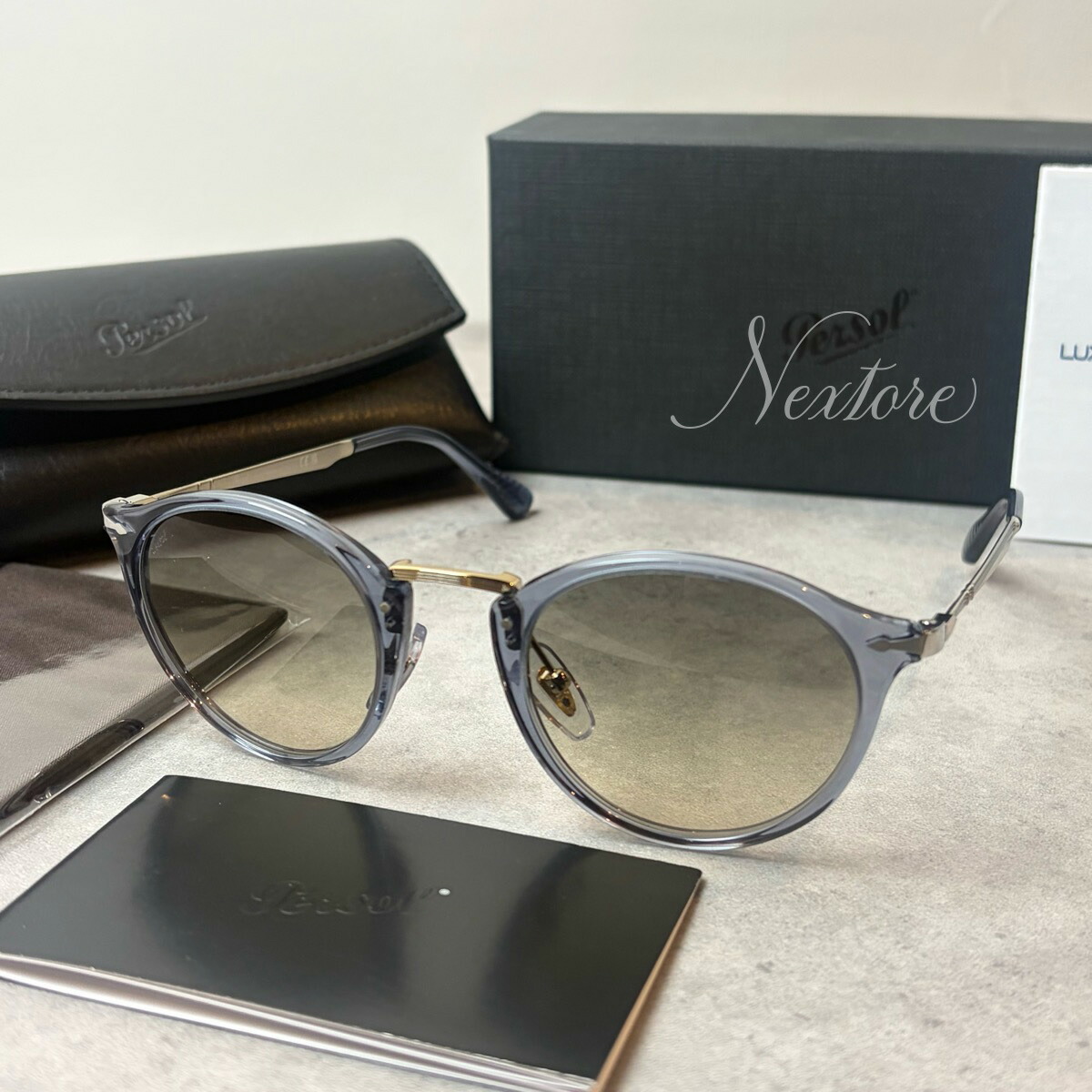 【マラソン期間ポイント2倍＆クーポンあり】【並行輸入品】【正規品・新品】Persol ペルソール PO3166S 1239/32 3166-S 123932 イタリア製 サングラス メガネ 眼鏡 メンズ レディース 伊達メガネ ビジネス 普段使い おしゃれ｜名入れ プレゼント 専門店 Nextore