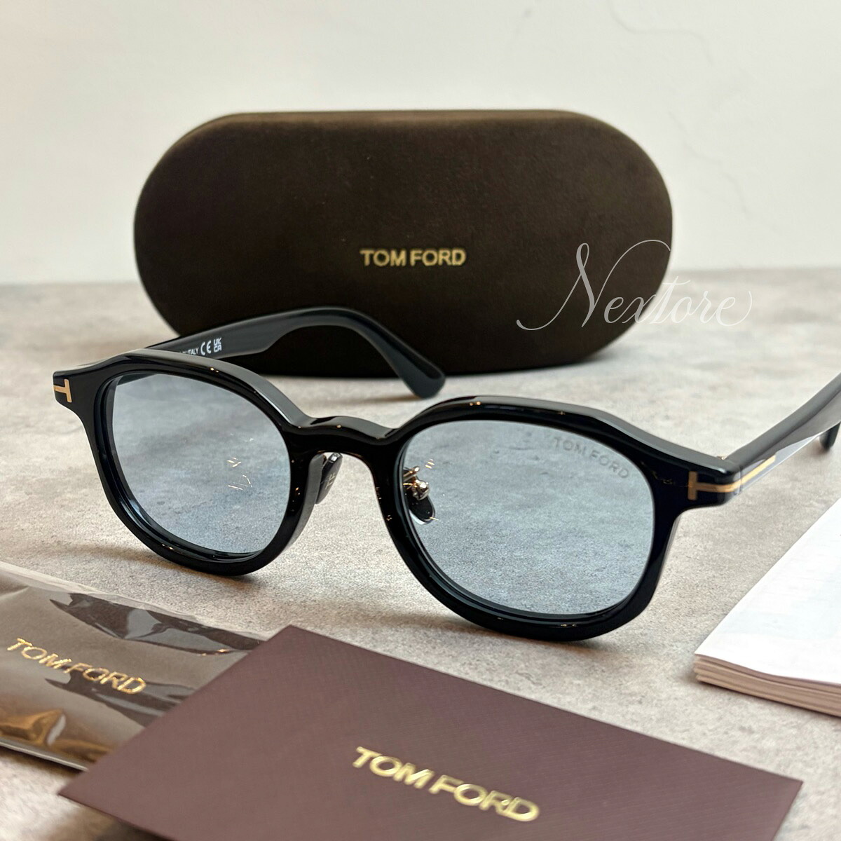【並行輸入品】【正規品・新品 箱付き】艶あり ブラック TOMFORD トムフォード TF1149 FT1149 01A イタリア製 サングラス メガネ 眼鏡 メンズ レディース TOM FORD トム フォード 伊達メガネ ビジネス 普段使い おしゃれ プレゼント ギフト クリスマス 送料無料