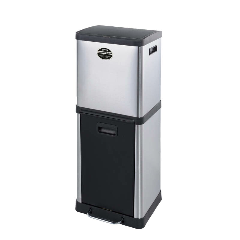 DULTON ダルトン 2-COMPARTMENT BIN 18_20 2 コンパートメント ビン 18_20 ステンレス かっこいい シンプル おしゃれ 分別 スリム スマート キッチン