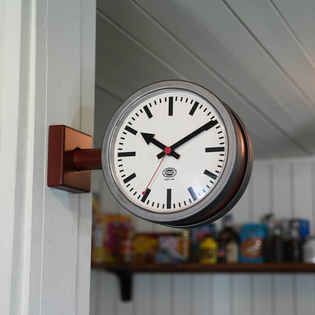 楽天市場】DULTON ダルトン DOUBLE FACE CLOCK RECTANGLE ダブル