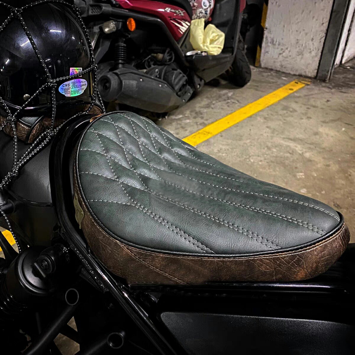 ホンダ　レブル250 500 シート　サポートセット 楽天市場】ホンダ レブル 250 500 シート ソロシート 前後セット