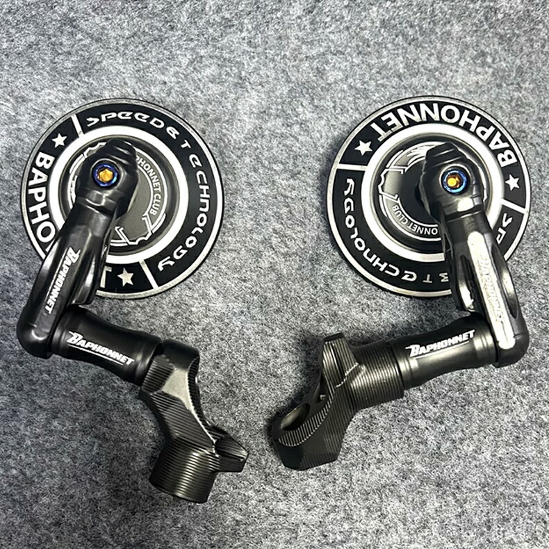 ベスパ スプリント プリマベーラ Vespa Sprint Vespa Primavera 150 バイクミラー 左右セット ブラック 丸い形 ミラー ガラス カスタム 改造パーツ【取り寄せ】