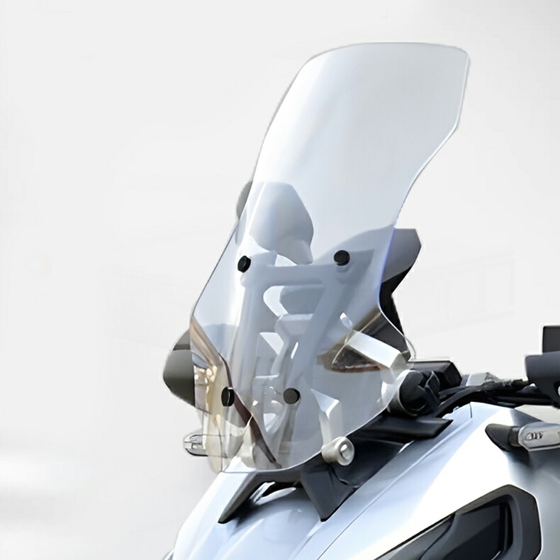 ホンダ X-ADV 750 XADV 750 2023専用 ウインドシールド 延長 風防 風よけ 大型 ウメーターバイザー ウインドスクリーン 風防 ウインドスクリーン カスタムパーツ バイク 汎用 カウル 金具ビス付き スモーク 透明 延長式 クリア ドレスアップ【取り寄せ】