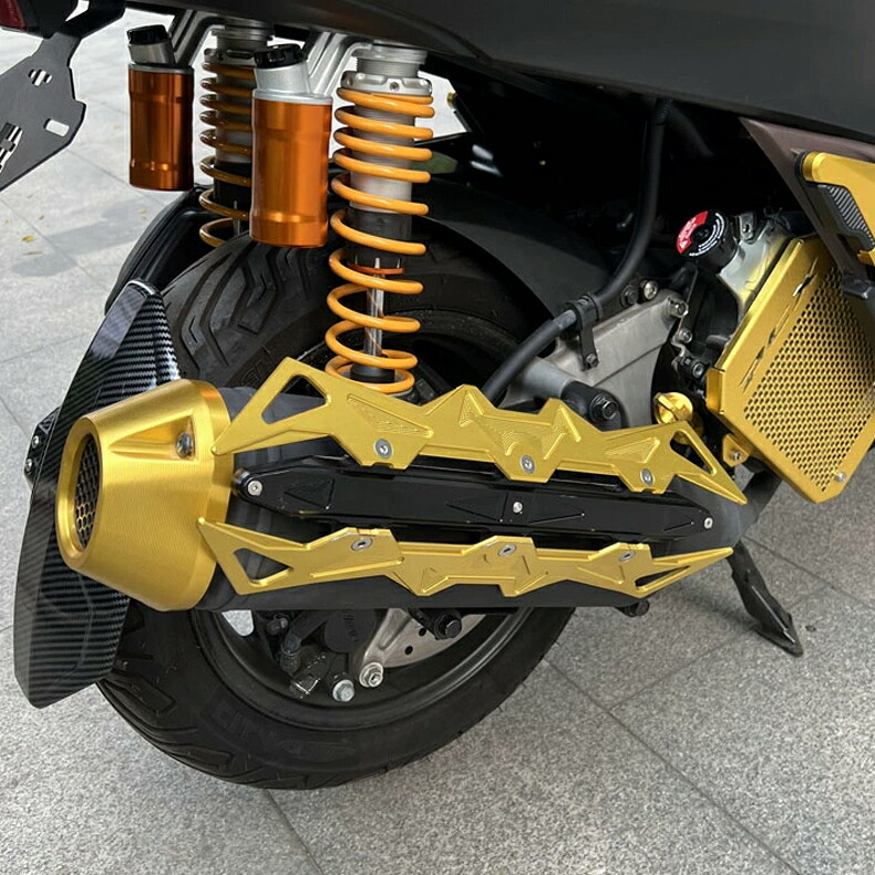 ホンダ PCX160 PCX125 マフラーガード 2020-2025年 純正交換 Pipe Cover 排気管 カバー ステインレス パイプ プロテクター マフラーカバー バフ仕上げ 保護【取り寄せ】｜ネクストステージ2号店