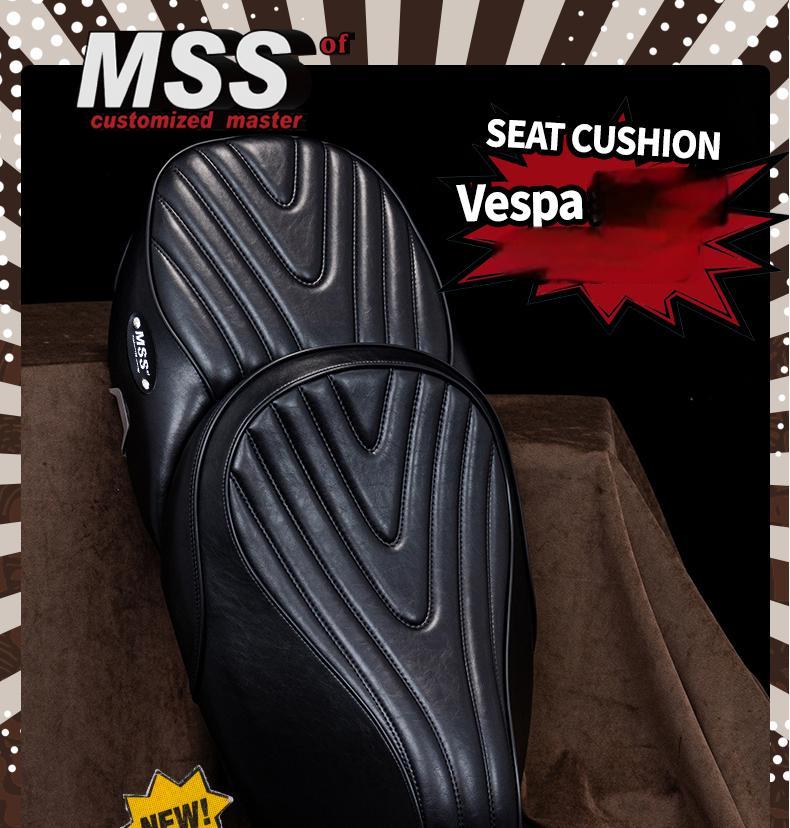 ベスパ　125 150 300 GTS シート ソロシート ダブルシート バイクシート アップ 快適 シングルシート クッション タックロール シート レザー 取寄せ