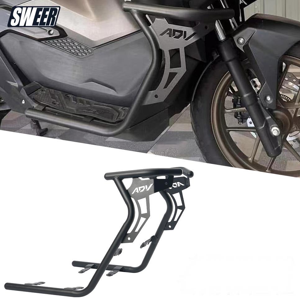 ホンダ ADV160 アンダーフレーム キット クラッシュバー エンジンガード ブラック シルバー バイクパーツ 保護 キット 傷防止 HONDA 取寄せ