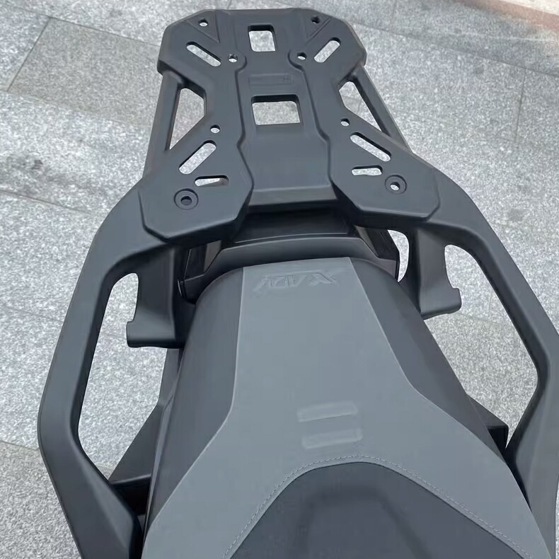 バイク リアキャリアホンダ X-ADV（RH21/RH10）Forza750 リアキャオートバイリアリアラゲッジ 専用オートバイ後部荷物ラック ブラック シルバー 取寄せ