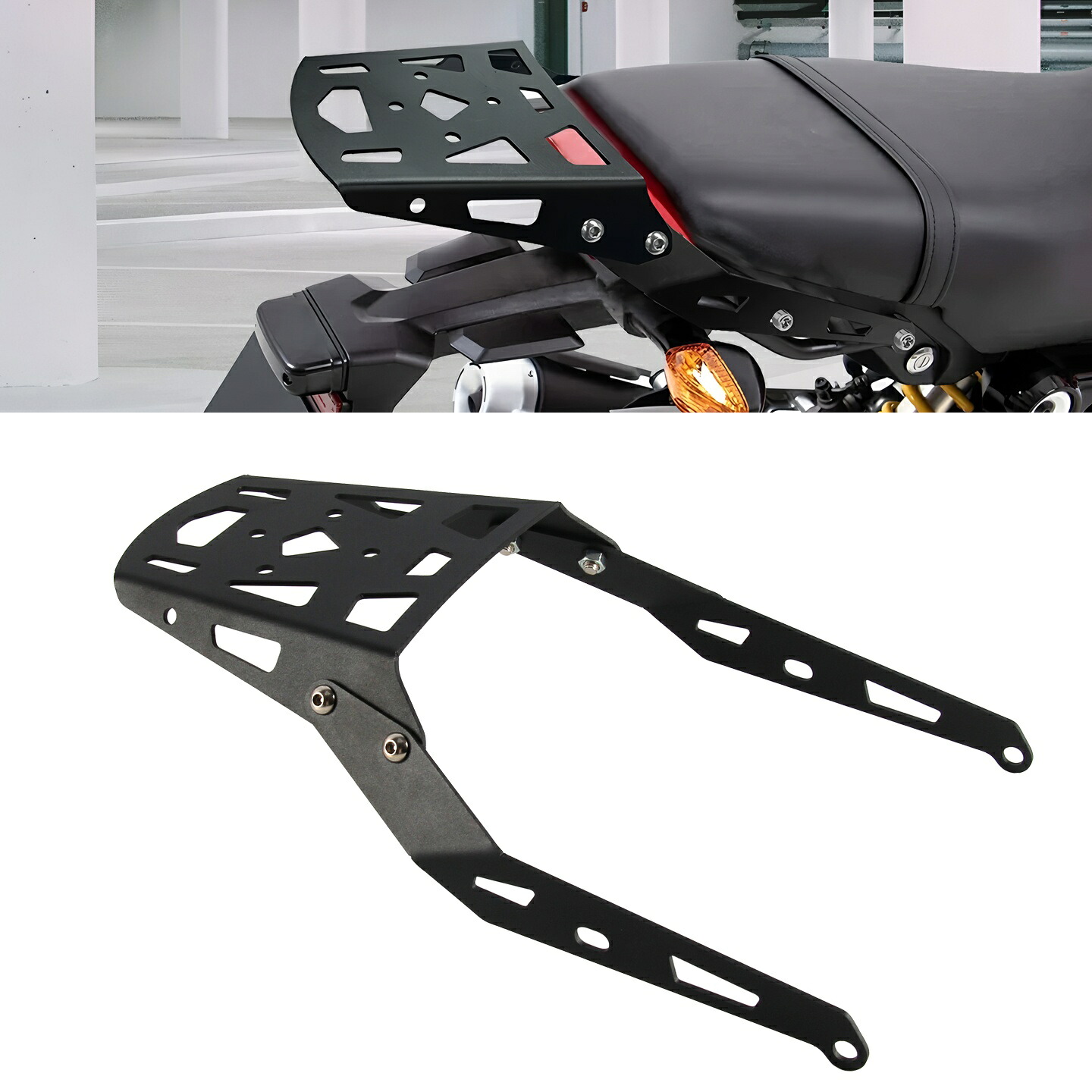 バイク用 リアキャリア GROM グロム 延長キャリア 丈夫 リアボックス トップケース対応 荷台 荷物積載 ツーリング/キャンプ等 カスタムパーツ 外装 アクセサリー MSX125【取り寄せ】