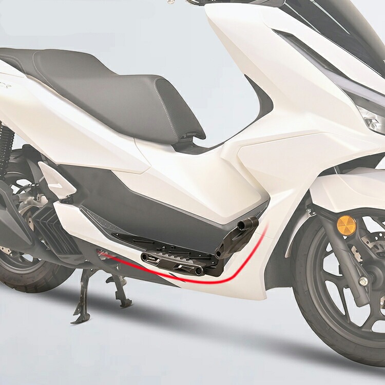 ホンダ PCX160 2025 フロアマット アンダーフレームキット スポットランプステー 3WAY 左右セット 純正交換 ステップボード フロアボード ゴムマット バイクパーツ カスタムパーツ カスタム アクセサリー 【取り寄せ】