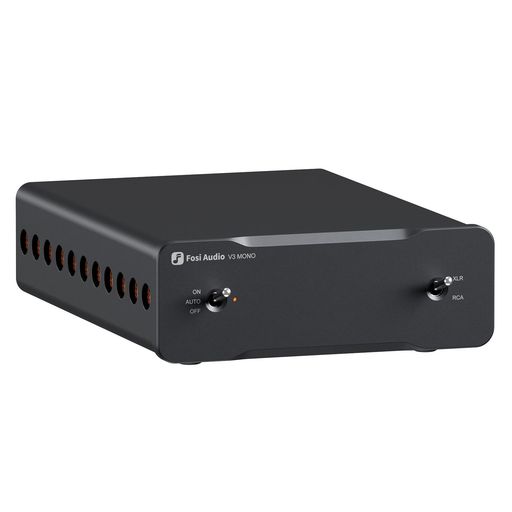 Fosi Audio V3 Mono 240Wモノラルパワーアンプ デジタルアンプ 小型 ミニサイズ D級アンプ バランス XLR RCA入力 TPA3255搭載 PFFB技術採用 48V/5A電源アダプター付き 日本語マニュアル付き｜NEXT STORE17