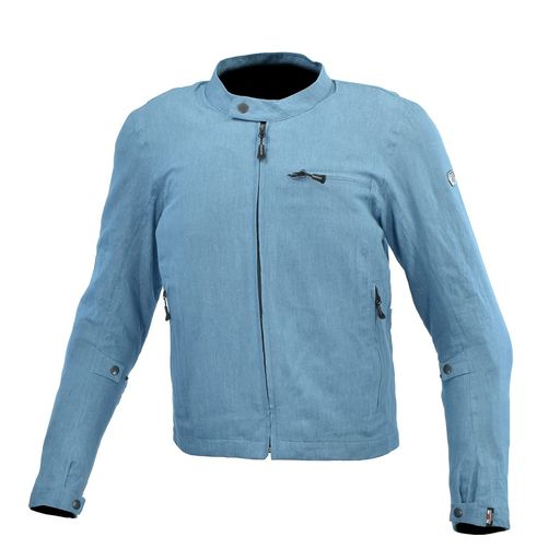 [コミネ] バイク用 ジャケット JK-160 プロテクトシングルリネンジャケット Washed Indigo 2XL｜NEXT STORE17