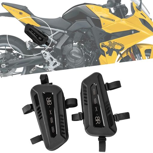HUANGCJCJForGSX-8RGSX-8S2025バイク用サドルバッグ防水トライアングルフレームバッグハードシェルサイドハンギングバッグシートチューブアクセサリー収納バッグGSX-8RGSX8S2023-2026+