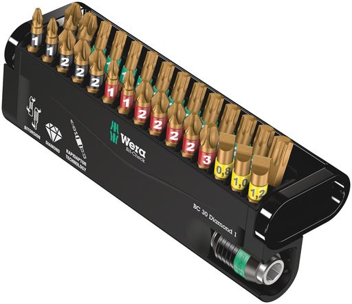 Wera(ヴェラ) 05057431001 | 889/4 ダイヤモンド ビットチェック 30本|NEXT STORE17