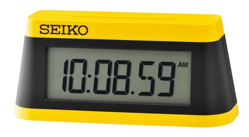 セイコークロック(SeikoClock)目覚まし時計置き時計デジタルスポーツタイマーデザイン黄・一部黒58x130x47mmSQ818Y
