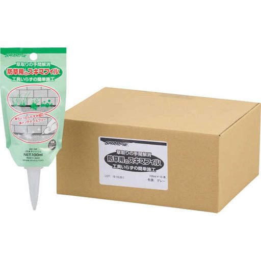 【箱売り】小ざかしい舎密学SHARPIE防草用のスキマフィルグレー100ml10本入り口・入口スキマの雑草押しとどめる物の具いらず飾り気のない施工草取りの手間差し止める