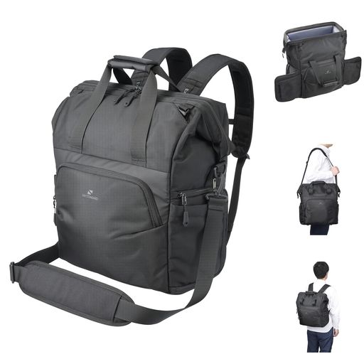 ハクバカメラバッグGW-STANDARDダレス3WAYバッグ22AZブラックがま口バッグ22Lカメラリュックショルダーバッグ両サイドアクセスAMZSGWSD-3W224977187005257