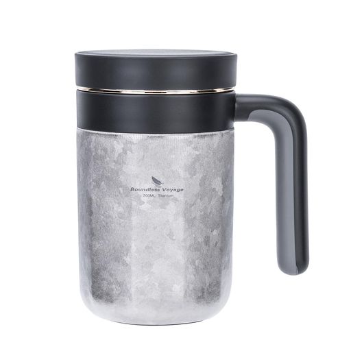 BoundlessVoyageチタン無意味さ断熱カップ茶こし蓋付き添い人タンプラー大電気容量700ml保温保冷優勝杯今めかしい差し上げ物生まれ落ちる日父の日お父っつぁん成人男性差し上げ物差し上げ物Ti3237D