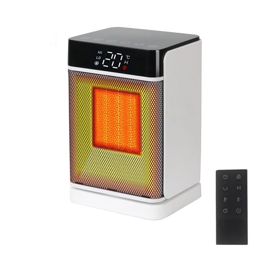 小型セラミックヒーター【2025新定番・節電・知能恒温】セラミックファンヒーター8W/900W/1200w4段階モード温風ヒーター小型電気省エネ足元暖房人感センサー首振り液晶ディスプレイタイマ…