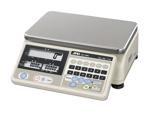 A\u0026D個数計HC-30Ki遠遠しいに小さいひょう量:30kg最低限度書きあらわす:5g(称量能力のある最低限度単重:1g)皿大きさ:300(W)*210(D)粍試験無遠遠しいに馬鹿でかい