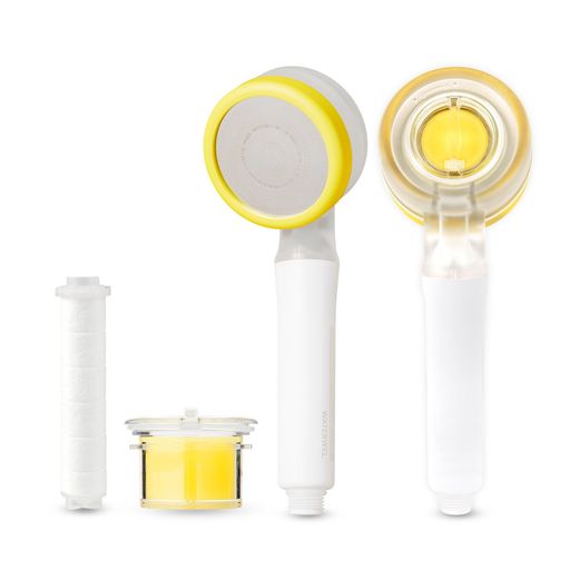 WATERWELプレミアムビタミンカプセルシャワーヘッド浄水フィルター内蔵塩素除去節水保湿美肌ケア高水圧(ホワイト)