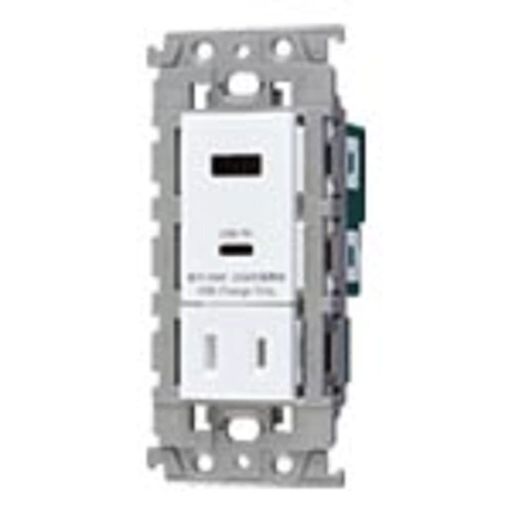 パナソニック埋込申し受ける用USB差し込み2界面(18W)(USB-A・C)(扉付差し込み付)(マットセラミックホワイト)WTL147740MW
