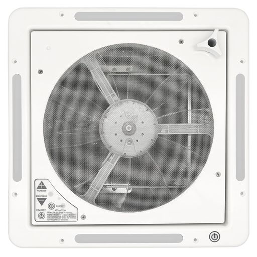 Iproodsキャンピングカー換気扇ルーフベントファン排気換気双方向空気交換LEDライト付き(12V14インチ-1)