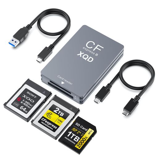 【2025新ひな形】CFexpressTypeB/XQD/SD3-インチ-1歌留多主導者|USB-C/USB-A相応う・USB3.2Gen2