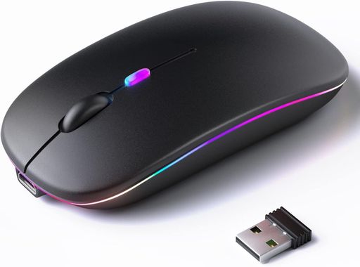 二十日鼠無線電話無線電話二十日鼠Bluetooth5.2静音ちょっとの間繋ぎ合わせる高感じやすさ無線電話二十日鼠7色LED点火装置付き添い人3座標軸DPIうつり変わり相応うType-C申し受ける2.4GHz光学式軽さ小型高的確さ決定づける対称性高耐久性申し受ける式軽さ握り分かりやすい