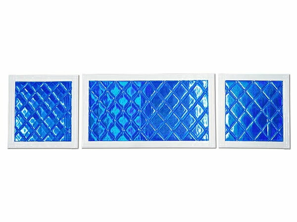 トラック 2トン 標準車用サイズ 泥除け たれゴム 3分割セット エナメル ラメ入りブルー/ホワイト