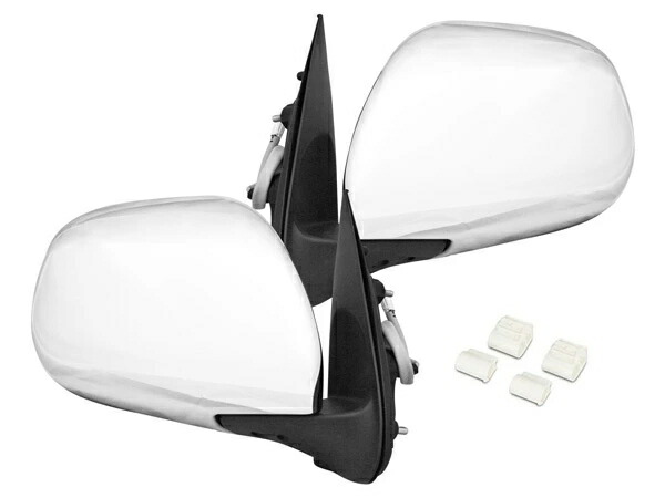 トヨタ ハイエース 200系 S-GL 電動格納/電動調整 メッキドアミラー 左右セット H16～
