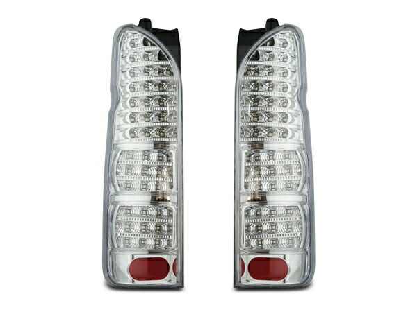 トヨタ ハイエース 200系 LEDテールランプ オールインナーメッキ クリアレンズタイプ H16~|Nexus店