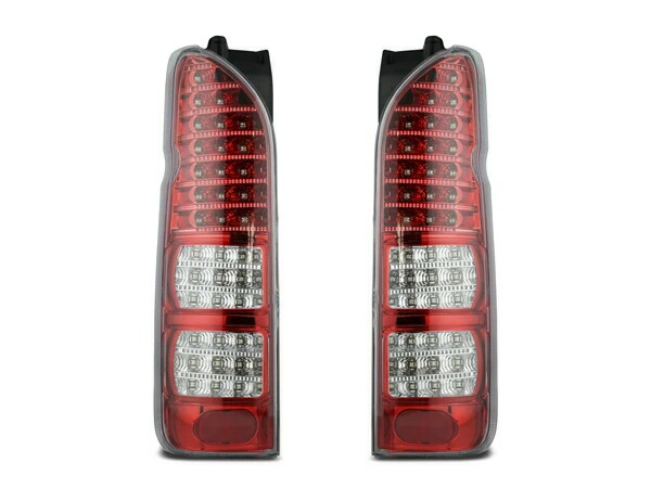楽天市場】トヨタ ハイエース 200系 LEDテールランプ ハーフレッド