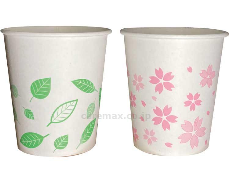 ペーパーカップ5oz　LOW　桜＆葉っぱ / FR-5361　2柄アソート　100個入 40袋 [ファーストレイト]