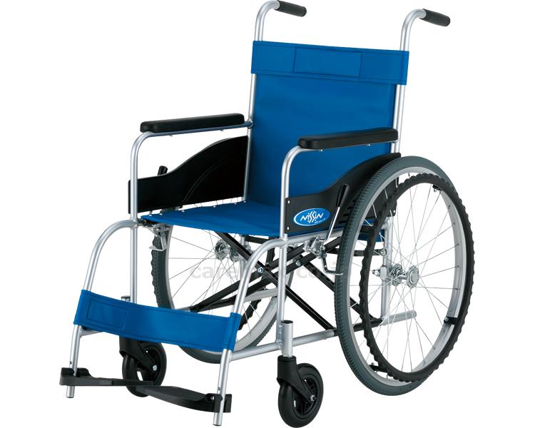 軽銀自走車椅子 NEO-0なめし革 / 40糎幅 [日進医療器]