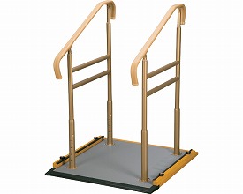 【貨物輸送無料】露天用より良い受け支える手摺り 小/ 633-012 手摺り2本印字機[ 株式会社 シコク ]