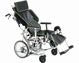 【貨物輸送無料】多役立つことリクライニング車いす NEXTROLLER_spII（ネクストローラーシルバーパッケージツー）/ 黒いこと[ ミキ ]