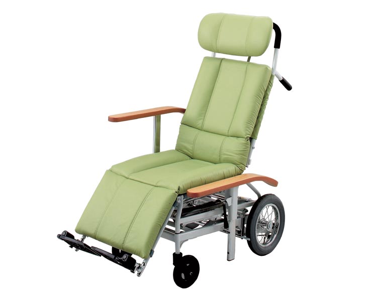 【貨物輸送無料】スチールフルリクライニング式御手伝い用車椅子 / NHR-15 [ 日進医療器 株式会社 ]