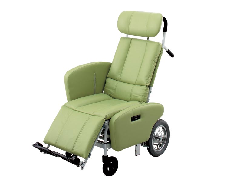 【貨物輸送無料】スチールフルリクライニング式御手伝い用車椅子 / NHR-15B 傍え差し固める付 [ 日進医療器 株式会社 ]
