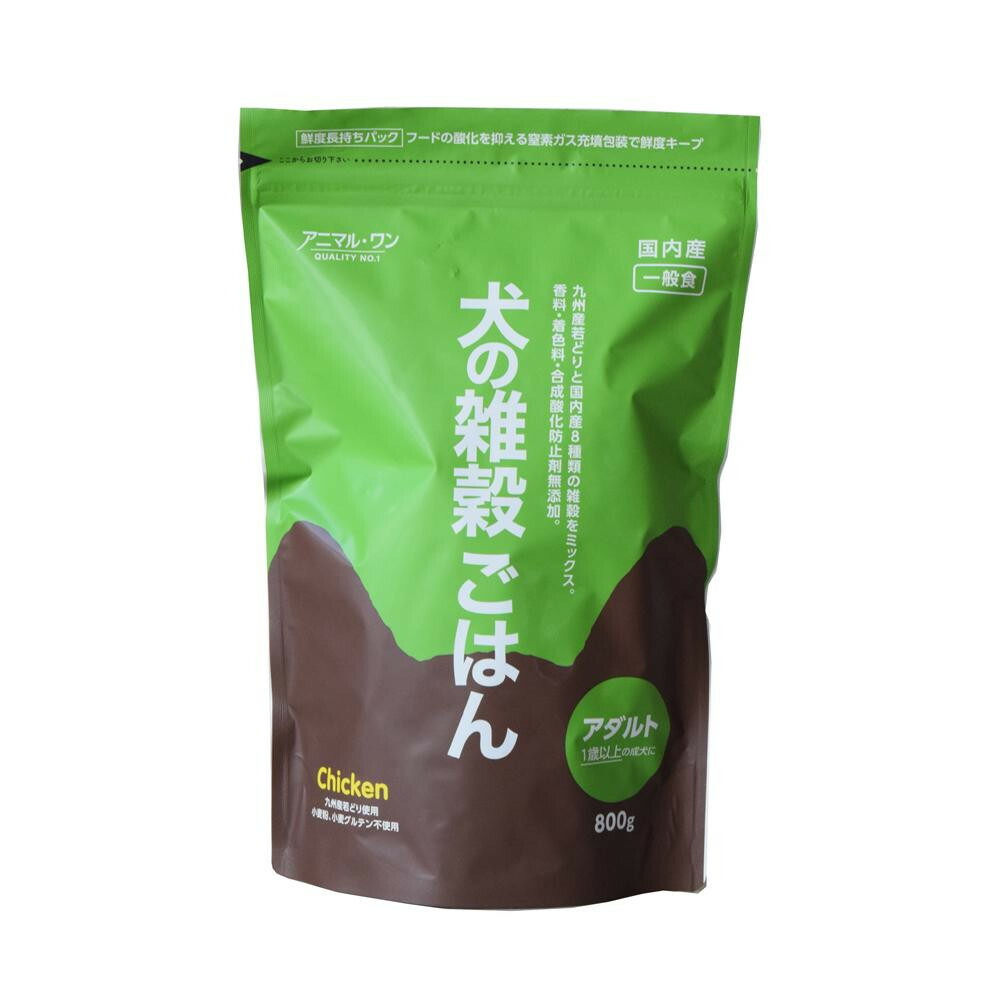 九州産若どりと国内産8種類の雑穀をミックス 代引不可 800g 10入 犬用品 犬の雑穀ごはんアダルト チキン ドッグフード サプリメント 送料無料 P31 9 他の商品と同梱不可 北海道 沖縄 離島別途送料 カー用品卸問屋 ニューフロンテア ドッグフード