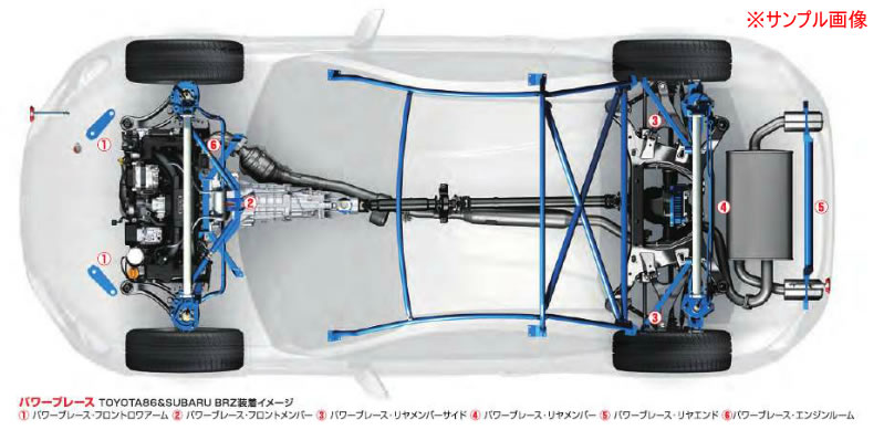 CUSCO クスコ パワーブレース フロアフロントサイド 329492FS|カー用品卸問屋 ニューフロンテア