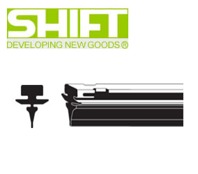SHIFT シフト GBU-1000 純正ワイパー用替えゴム(グラファイト・金具付き) GBUタイプ 大型バス用 幅13mm 長さ1000mm 業務用20本入り 【NF】｜カー用品卸問屋　ニューフロンテア