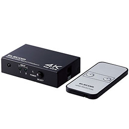 ☆エレコム HDMI切替器(2ポート) DH-SW4KP21BK