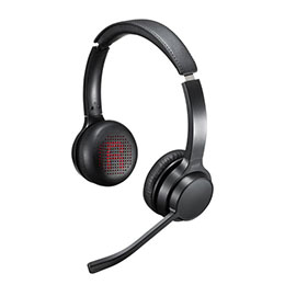 ☆サンワサプライ Bluetoothヘッドセット(両耳タイプ・単一指向性) MM-BTSH62BK｜カー用品卸問屋　ニューフロンテア