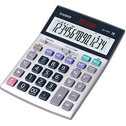 ☆カシオ計算機 CASIO 実務電卓(日数&時間計算タイプ) デスクタイプ14桁 DS-40DC