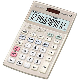 ☆カシオ計算機 CASIO 実務電卓(検算タイプ) ジャストタイプ12桁 ゴールド JS-20WKA-GD-N｜カー用品卸問屋　ニューフロンテア